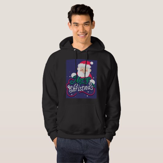"Vrolijke kerstavond" Hoodie (Voorkant volledig)