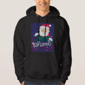 "Vrolijke kerstavond" Hoodie (Voorkant)