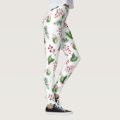 Vrolijke kerstballen Holly Berries Pine Leggings (Rechts)