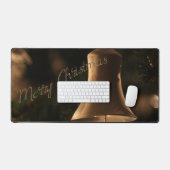 "Vrolijke kerstbel" Bureaumat (Keyboard & Muis)