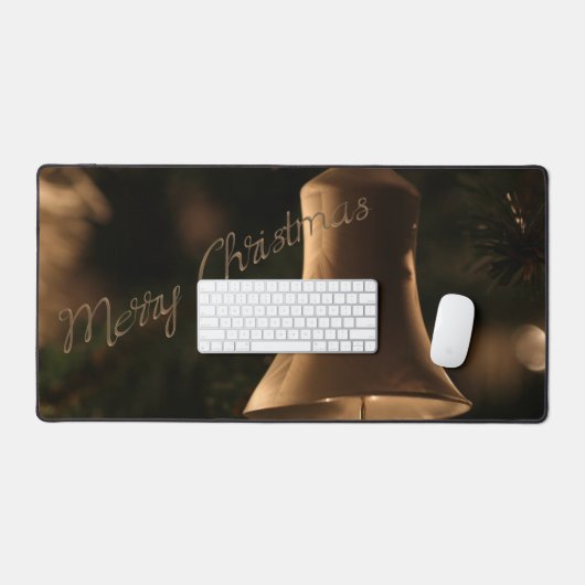 "Vrolijke kerstbel" Bureaumat (Keyboard & Muis)