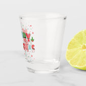 Vrolijke kerstbelettering in seizoensgebonden elem shot glas (Rechts)
