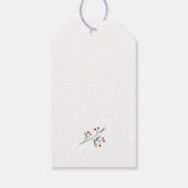 Vrolijke kerstbessen gepersonaliseerd cadeaulabel (Achterkant)