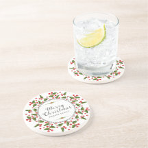 Vrolijke Kerstbessen Krans & Moderne Typografie