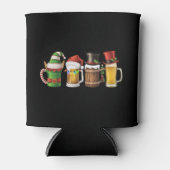 Vrolijke kerstbieren Drink Santa Beer Lover Blikjeskoeler (Voorkant)