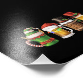 Vrolijke kerstbieren Drink Santa Beer Lover Foto Afdruk (Hoek)