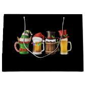 Vrolijke kerstbieren Drink Santa Beer Lover Groot Cadeauzakje (Voorkant)