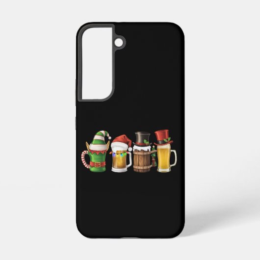 Vrolijke kerstbieren Drink Santa Beer Lover Samsung Galaxy Hoesje (Achterkant)