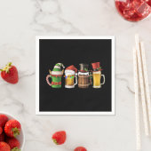 Vrolijke kerstbieren Drink Santa Beer Lover Servet (Insitu)