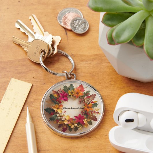 "Vrolijke kerstbloei" Sleutelhanger (Bureau)