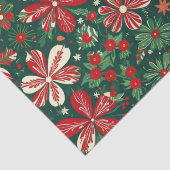 Vrolijke kerstbloemen en sterren tissuepapier (Detail)