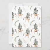 Vrolijke Kerstboerderij Feestdagenkaart (Achterkant)