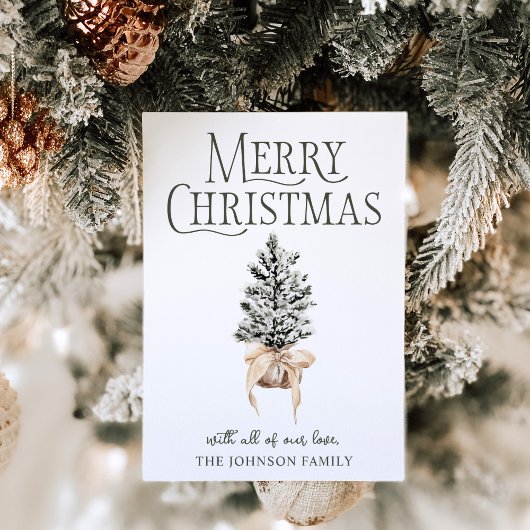 Vrolijke Kerstboerderij Feestdagenkaart