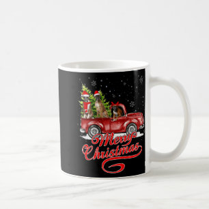 Vrolijke Kerstbokser Honden Santa Reindeer Red Tru Koffiemok