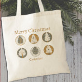 Vrolijke kerstbomen Elegant Tote Bag