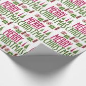 Vrolijke kerstbomen en Cadeaus Cadeaupapier (Hoek)