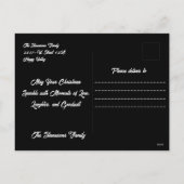 Vrolijke kerstbomen feestelijk feestdagenkaart (Achterkant)