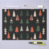 Vrolijke kerstbomen feestelijk tissuepapier (Craft)