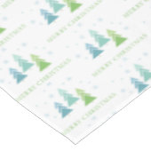 Vrolijke kerstbomen Groene en Blauwgroen vakantie Tafelkleed (Gekanteld)