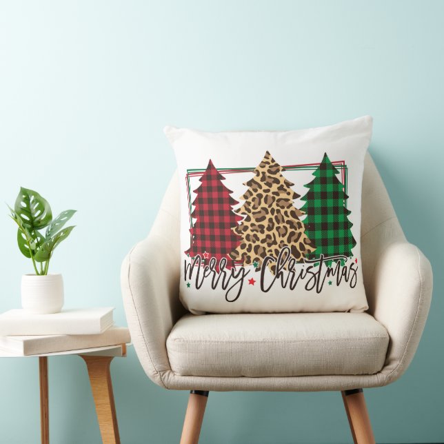 Vrolijke kerstbomen kussen (Stoel)