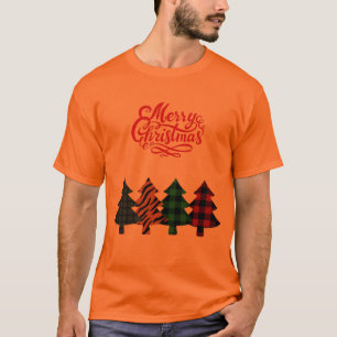 vrolijke kerstbomen pleiten voor tweetone koffie-m t-shirt