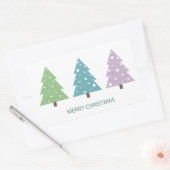 Vrolijke kerstbomen Sticker (Envelop)