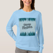 Vrolijke kerstbomen Vrouwen T-shirt (Voorkant)