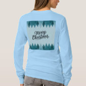 Vrolijke kerstbomen Vrouwen T-shirt (Achterkant)