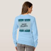Vrolijke kerstbomen Vrouwen T-shirt (Achterkant volledig)