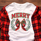 Vrolijke Kerstboog Feestelijke Coquette Tri-Blend Shirt