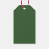 Vrolijke Kerstboog Foto Familie Modern Cadeaulabel (Achterkant)