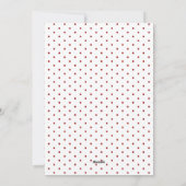 Vrolijke Kerstboog Polka Dot Feestdagenkaart (Achterkant)