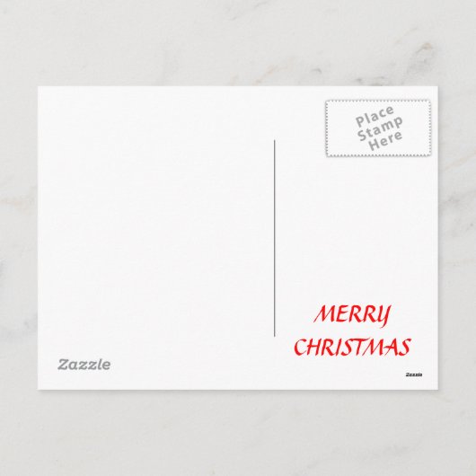 VROLIJKE KERSTBOOM 2013 Briefkaart (Achterkant)