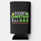 Vrolijke kerstboom-34564 seltzer blikjeskoeler (Achterkant)