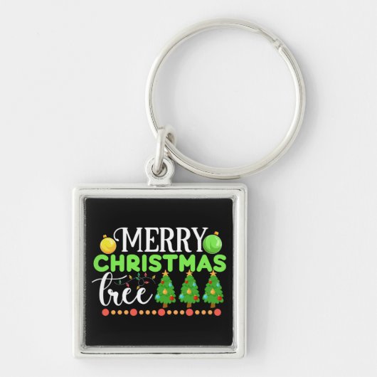 Vrolijke kerstboom-34564 sleutelhanger (Voorkant)