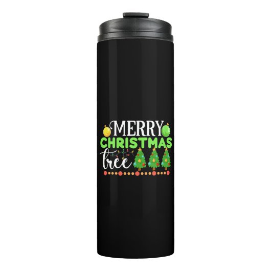 Vrolijke kerstboom-34564 thermosbeker (Voorkant)
