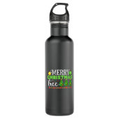 Vrolijke kerstboom-34564 waterfles  (Voorkant)