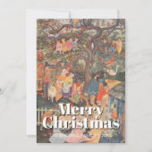 vrolijke kerstboom Bosschère Feestdagenkaart (Voorkant)