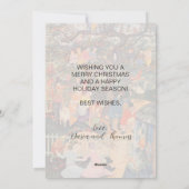 vrolijke kerstboom Bosschère Feestdagenkaart (Achterkant)