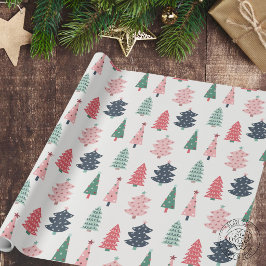 Vrolijke Kerstboom Cadeaupapier