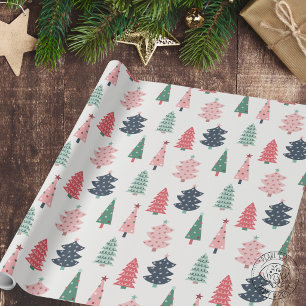 Vrolijke Kerstboom Cadeaupapier