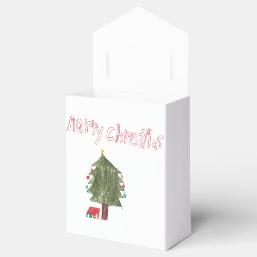 Vrolijke kerstboom & Cadeaus Bedankdoosjes (Geopend)