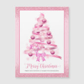 Vrolijke Kerstboom Corporate Vakantie Magnet (Voorkant)