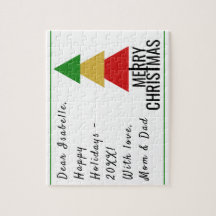 VROLIJKE KERSTBOOM DRIEHOEK VORMEN KERSTKOUS