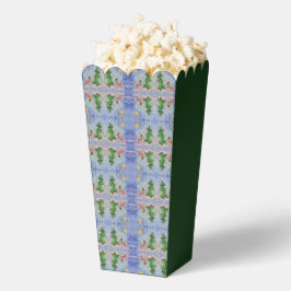 Vrolijke kerstboom en ijzige sneeuwman Waterverf Bedankdoosjes