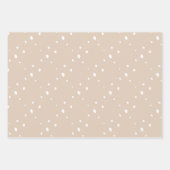 Vrolijke kerstboom Falala bruin en gouden vakantie Inpakpapier Vel (Voorkant 3)