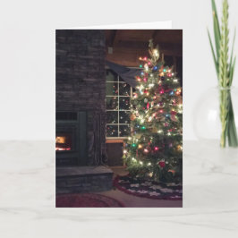 Vrolijke Kerstboom Feestdagen Kaart