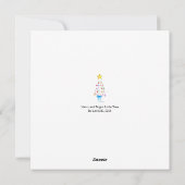 Vrolijke Kerstboom Feestdagenkaart (Achterkant)