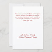 Vrolijke kerstboom fotokaart feestdagenkaart (Achterkant)