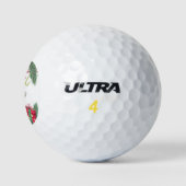 Vrolijke kerstboom geschenken decoratie golfballen (Logo)